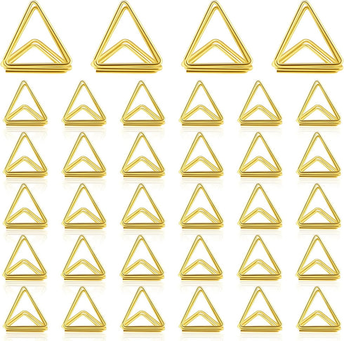 Eersida 60 Pieces Table Number Holder Place Samll Triangle Shape Name Numbers Table Photo Picture Holder Stand Clip for Wedding Baby Shower Party,...