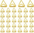 Eersida 60 Pieces Table Number Holder Place Samll Triangle Shape Name Numbers Table Photo Picture Holder Stand Clip for Wedding Baby Shower Party,...