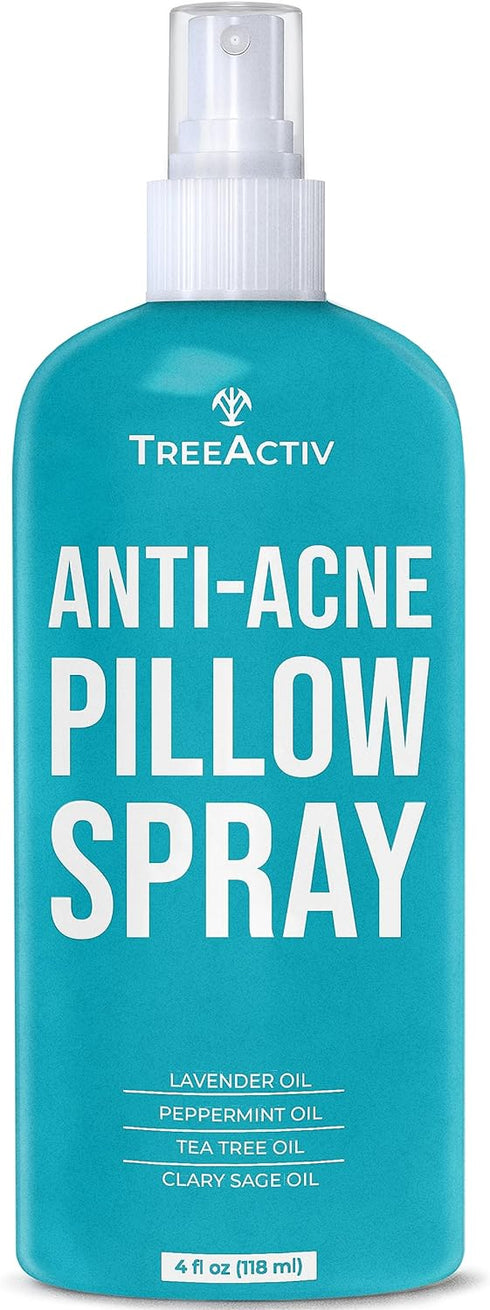 Anti-Acne Pillow Spray, 4 fl oz, Lavender Sleep Spray for Pillows, Pure Lavender Essential Oil Air Freshener, Pillow Linen Spray for Bedding, Arom...
