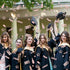 Konsait 2025 Rose Gold Graduation Confetti, 2 Oz/ 1700+ Pieces Graduation Table Decorations Congrats Stars 2025 Cap Goblet Diploma Confetti for Bi...