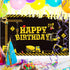Tatuo Construction Theme Birthday Banner - 6.1 x 3.6 ft Photography Party Supplies Dump Truck Party Decoration for Kids Boys Birthday Background H...