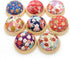 ChezMax Wooden Base Pin Cushions Japanese Style Pin Holder Handmade DIY Sewing Tools Needle Pincushions Cute Needle Holder Round Clip Holder Sewin...