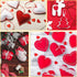 Felt Sheets Fabric, 7" x 11" Felt Fabric for Crafts 10Pcs Halloween Christmas Fabric Fall Felt for DIY and Sewing Projects (Red)...
