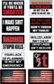 Funny Hard Hat & Helmet Stickers: 10 Decal Value Pack with Two American Flags. Great for a Construction Toolbox, Hardhat, Mechanics Chest & More. ...