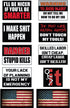 Funny Hard Hat & Helmet Stickers: 10 Decal Value Pack with Two American Flags. Great for a Construction Toolbox, Hardhat, Mechanics Chest & More. ...