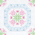 Jack Dempsey Needle Art Xx Lace Tulips White 18 Quilt Blocks...