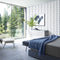 LXCREAT Removable Wallpaper Forgiving Blue/White Stripes Peel and Stick Wallpaper 17.71 in X 118 in Modern Self Adhesive Vinyl for Home Renovation...