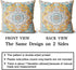 Boho Throw Pillow Covers 22x22 inch Set of 2 Monaco Rug Carpet Double Sided Pattern Short Plush Cotton Soft Pillow Case Cushion Cover Pillowcase f...