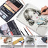 PANDAFLY Professional Colored Charcoal Pencils Drawing Set, 20 Pack Art Pencil Kit - Pastel Chalk Pencils, Black & White Charcoal Pencils, Graphit...