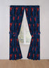Jay Franco Marvel Spiderman Classic Saving The Day 84" Decorative Curtain/Drapes 4 Piece Set (2 Panels, 2 Tiebacks)...