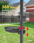 iBorn Bird Feeders Station Mesh Tray and Ring for 1” Pole Stand Station Outdoor Accessory for Humming Bird Feeders for Outside,5SECOND to Install,...