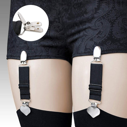 Buyless Fashion 1” Heavy Duty Metal Clips for Suspenders, Pacifiers, Bib Clips, Toy Holder Or Mitten Clips – 12 Clips...