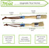 7Penn Chalk and Wax Paint Brush - 2pc Flat and Round Paint Brushes 1in Craft Paint Brushes for Furniture or Home Decor...