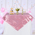 PartyDelight Sequin Tablecloth Fuchsia Pink Sparkly Table Cloth Overlay Square 50"x50"...