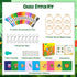 Ecoofor 9 Sets Jungle Animals Cross Stitch Kits for Kids 7-13 embroidery kit for kids Backpack Charms Cross Stitch Kits for Beginners Christmas gi...