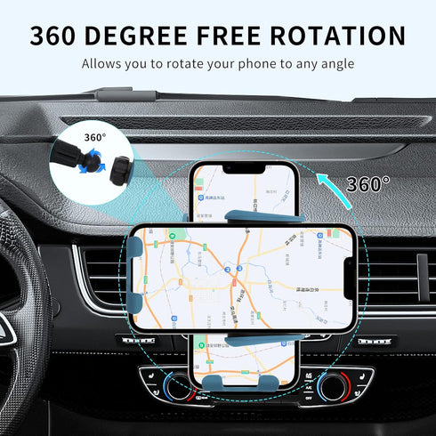 Wireless Car Charger Mount,MAX 15W Qi Fast Charger, Wireless Car Charger Air Vent, Automatic Clamping Phone Holder for iPhone 13/12/11//XS/XR/8, S...