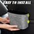 eing Car Trash Can Bling Crystal Auto Storage Pockets,100% Leak Proof Car Trash Container Bin Car Garbage Bag Hanging for Backside/Gearshift/Cente...