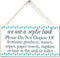 we use a Septic Tank Please Do Not Dispose of… - Septic Tank Rules Door Sign for Bathroom Or Toilet Easy to Read 12'' X 6'' (Navy-52)...