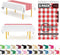 Red Gingham 6 Pack Checkered Premium Disposable Plastic Table Runner 14 x 108 Inch. Table Runner for Dinner Parties & Events by Grandipity...