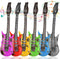 6-pack inflatable guitar balloon, inflatable guitar toddler toys | toy guitar | novelty inflatable rock star guitar | waterproof multi-color party...