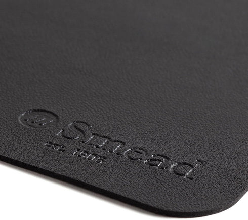 Smead Desk Pad, Vegan Leather Desk Mat with Non-Slip Faux Suede Backing, Perfect Desk Organizer for Office Decor, 23.6” x 13.7” Small, Charcoal (6...