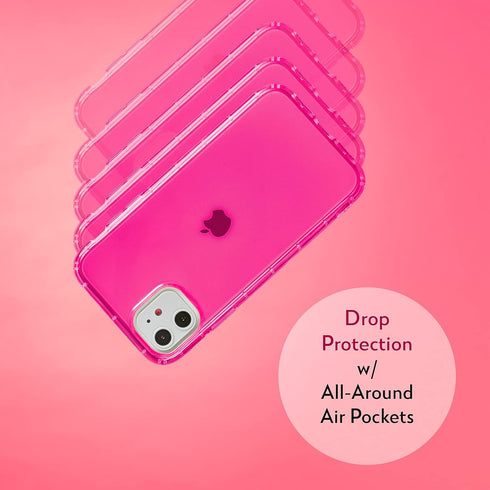 SteepLab Neon Highlighter Case for iPhone 11 (2019, 6.1" Screen) - The Grippy Jelly Case w/Protective Air Pockets (Paramount Hot Pink)...