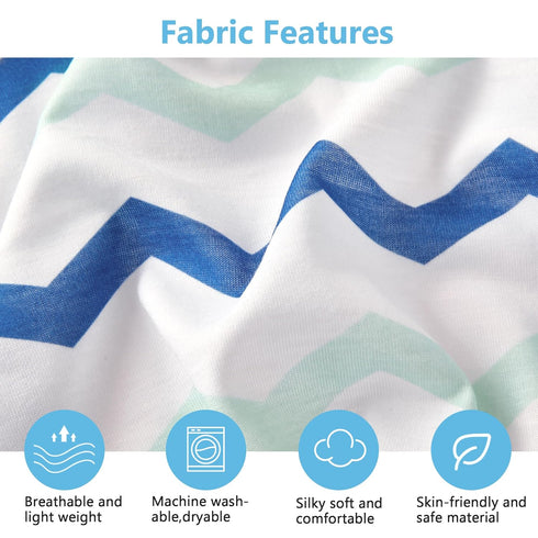 TILLYOU Baby Crib Sheets for Boys Girls, Fitted Crib Sheet 1 Pack for Standard Crib and Toddler Mattresses, Super Soft Toddler Bed Sheets, 28" x 5...