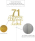 ALPHA K 71 st Birthday/Anniversary Cake Topper – 71 Years Blessed & Loved Cake Topper with Gold Glitter...