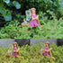 Miniature Fairy Garden Accessories, Small Fairy (Angel) and Rabbit Figurines on The Bicycle for Flower Pot, Home Decor, Birthday Cake Topper, Car ...