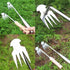 2023 New Weeding Artifact Uprooting Weeding Tool, Premium Manganese Steel Forged Weed Puller 4 Teeth Dual Purpose Weeder, Hand Weeder Tool for Gar...