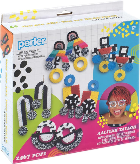 Perler Aaliyah Taylor Jewelry Fuse Bread Craft Kit for Kids, Multicolor 2467 Piece...