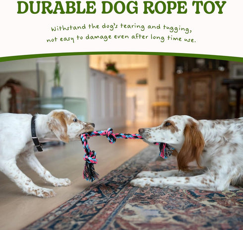 SHARLOVY Puppy Rope Toy, Dog Rope Toy for Small Dogs, Puppy Teething Toys, Cotton Interactive Tug of War Dog Toy for Puppies Boredom, Dog Chew Toy...