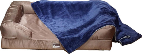 Premium 100% Waterproof Two-Sided Silky Soft Throw Dog Blanket Cat Blanket with Reversible Dual-Layers...