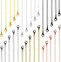 Hicarer 30 Pieces Stainless Steel Necklace Extender Chain Set Bracelet Anklet Chain for Necklaces Extender for Jewelry Making Extensions, 2.5, 3, ...