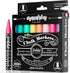 Loddie Doddie Liquid Chalk Markers - 8 Count, 6mm Reversible Chisel & Bullet Tips - Erasable Macaron Pastel Pens for Chalkboard & Acrylic Calendar...