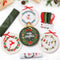 4 pcs of Christmas Embroidery kit with Patterns and Instructions, DIY Adult Cross Stitch Kits, Including 4 Plastic Embroidery Rings, 1 Pair of Sci...