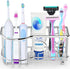 Simple Houseware Multi-Functional 6 Slots Toothbrush Holder, Chrome...