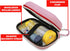 CASEMATIX Pink Compact Insulated Asthma Inhaler Travel Bag Case Compatible with Chamber Inhaler Spacer, Masks and More - Does Not Fit Spacers Long...