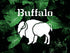 Buffalo Logo Stencil 5.5x5.5 inches Arts and Crafts Material Scrapbooking for Airbrush Painting Drawing and More Reusable Stencil STENCILAIR...