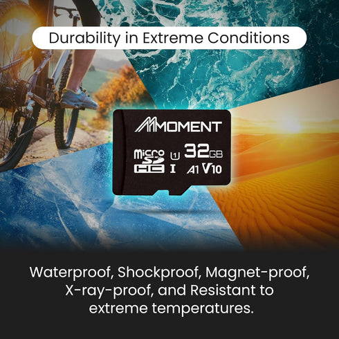 MMOMENT 32GB Micro SDHC Card, A1, UHS-I, U1, V10, Class 10 Compatible, Read Speed Up to 90 MB/s, SD Adapter Included...