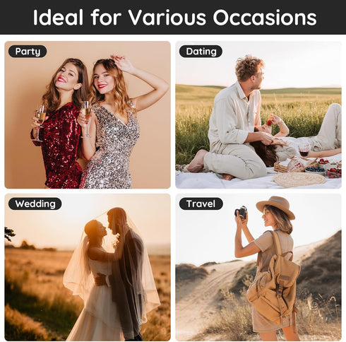 Segbeauty 5PCS Refillable Perfume Atomizer, 20ML Portable Travel Perfume Spray Bottle, Pocket Cologne Atomizer Cosmetic Fragrance Sample Container...