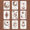 Wall Stencils for Painting 12X8 inches Reusable Star Moon Tile Stencil Walls Concrete Floor Stencils for Painting Patio Wall Cement Bathroom Floor...