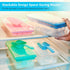Silicone Ice Cube Tray with Leak-Proof Lid & Storage Bin for Freezer – BPA-Free 36-Piece Nugget Ice Molds, Spill-Resistant Cover & Ice Scoop Conta...