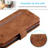 EYZUTAK Wallet Phone Case for Samsung Galaxy A51(4G), Retro Matte 9 Card Holder Slots Zipper Pocket Case PU Leather Magnetic Closure Kickstand wit...