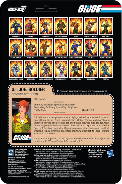 Super7 G.I. Joe Female Combat Engineer Bun Hair - 3.75" G.I. Joe Action Figure with Accessory Classic Cartoon Collectibles and Retro Toys...