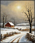 Posterizer 1 pcs-beautiful scenary of snowy winter in oil painting style-6-Landscape & Nature Art-GIft for Men Women Teens-Dining Room Decor- unfr...