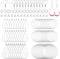 372Pcs Earrings Beading Hoop Set with 72 Earring Finding Teardrop Round Beading Hoop Earrings Bulk with 100 Hooks,100 Jump Ring,100 Ear Backs for ...