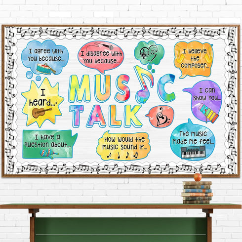 72 Feet Musical Notes Bulletin Board Borders Trim for Music Classroom Back to School Room Wall Decor Music Concert Party Decoration...