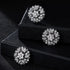 4 Pcs Sliver Rhinestone Buttons Crystal Embellishments for Clothing Jewelry Making DIY Decoration Bottons for Sewing Crafts Wedding Bridal(Button-...
