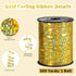 Gold Curling Ribbon 600 Yards 1/5 Inch Balloon String Ribbon Metallic Ribbons for Gift Wrapping Art Crafts Wedding Birthday Party Decoration...